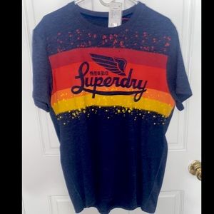 SUPERDRY Navy Blue T-Shirt. Never worn with Tags